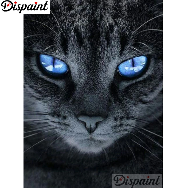 Dispaint Full Square/Round Drill 5D DIY Diamond Painting &quotAnimal cat scenery&quot 3D Embroidery Cross Stitch Home Decor Gift A12923 | Дом и
