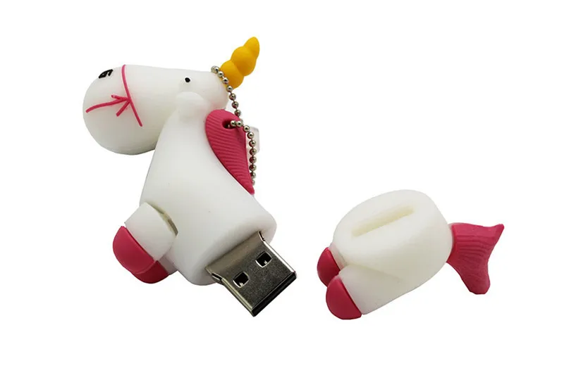 Модель usb флеш-накопителя KING SARAS cute cartoom Единорог usb 2,0 4 ГБ 8 ГБ 16 ГБ 32 ГБ 64 ГБ флешка, подарок usb