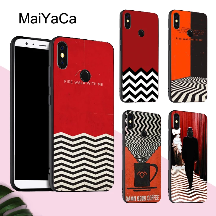Чехол MaiYaCa fire walk with me twin пикс для POCO X3 F2 Pro Red mi Note 8 8T 7 9 9S 9A 9C Mi 10 Lite A3 | Мобильные