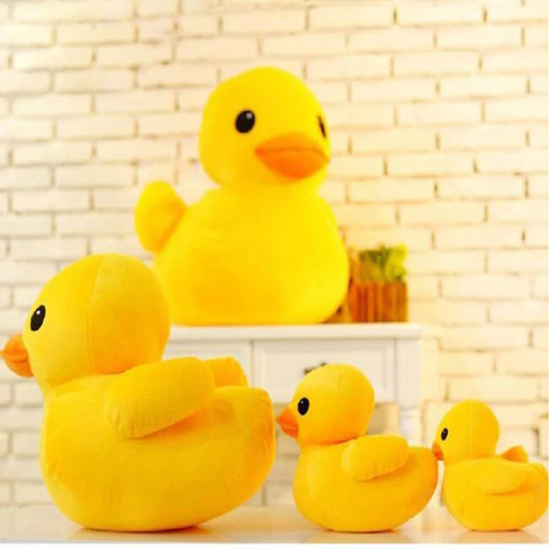 Cute Big Yellow Duck Doll Yellow Duckling Plush Toy Filled Doll Hong Kong Rhubarb Duck Plush Toys Hot Kids Children's Best Gifts 5 book new edition of hong kong longman primary school english textbook longman welcome to english storybook education toys