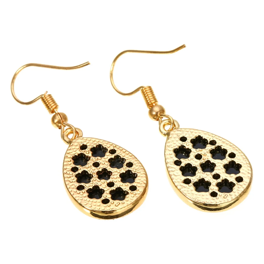 Women Druzy Crystals Teardrop Dangle Earrings Colorful Waterdrop Earrings Simple Drusy Jewelry Femme Brincos 5 Colors