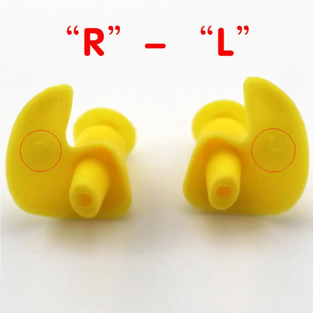 Mounchain 1 Pair Soft Ear Plugs Environmental Silicone Waterproof Dust-Proof Earplugs Diving Water Sports Swimming Accessories