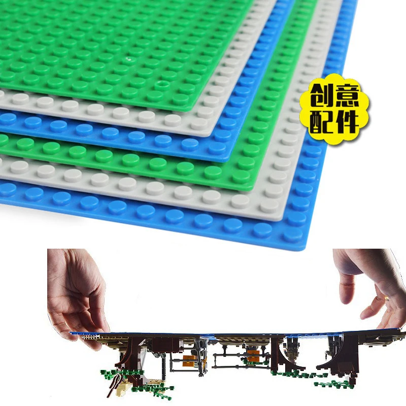 

2pcs Small Building Blocks Base Plates 32*32 Dots Compatible Legoed Minecrafted City Action Figures Mini Bricks Baseplates