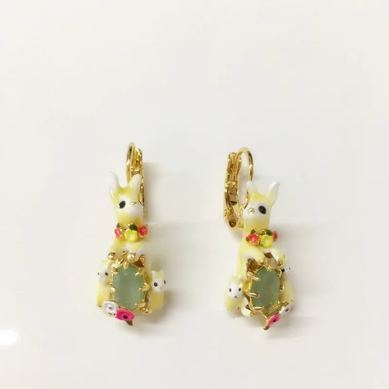 

2017 France Dyxytwe Simple Lovely Rabbit Earring For Women All-match Party Jewelry