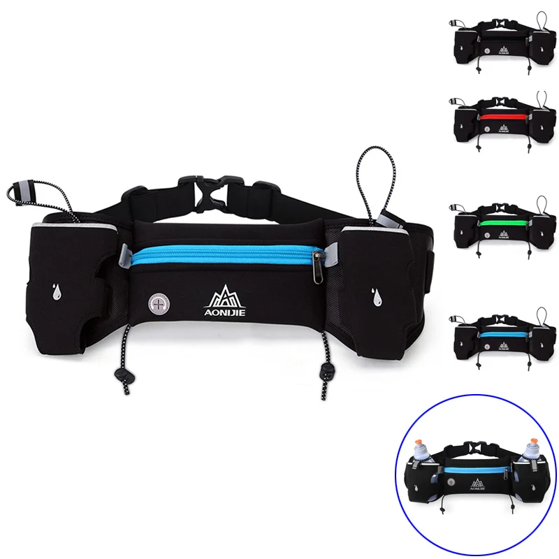 

New Men Women Outdoor Sports Waist Pack Hiking Racing Running Fitness Lightweight Bottle Water Belt Bag KA-BEST