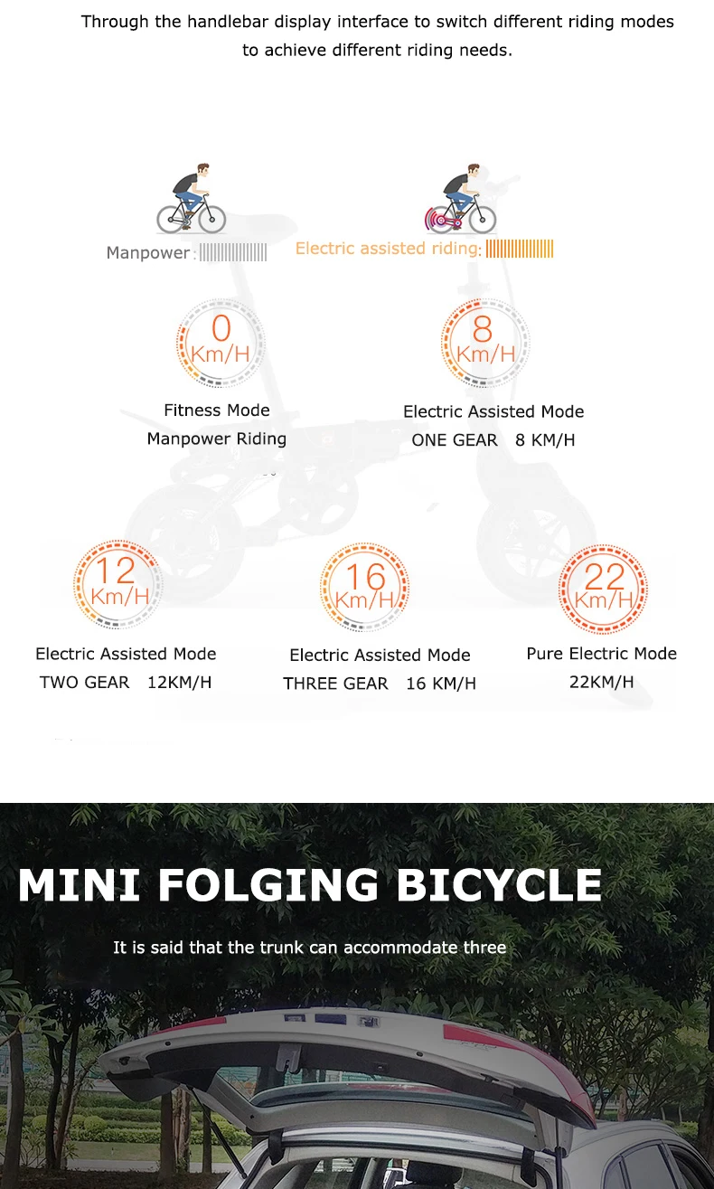 Cheap 12inch mini electric bike folding frame Electric bicycle folding mini adult female ultra-light small ebike 36V li-ion battery 4