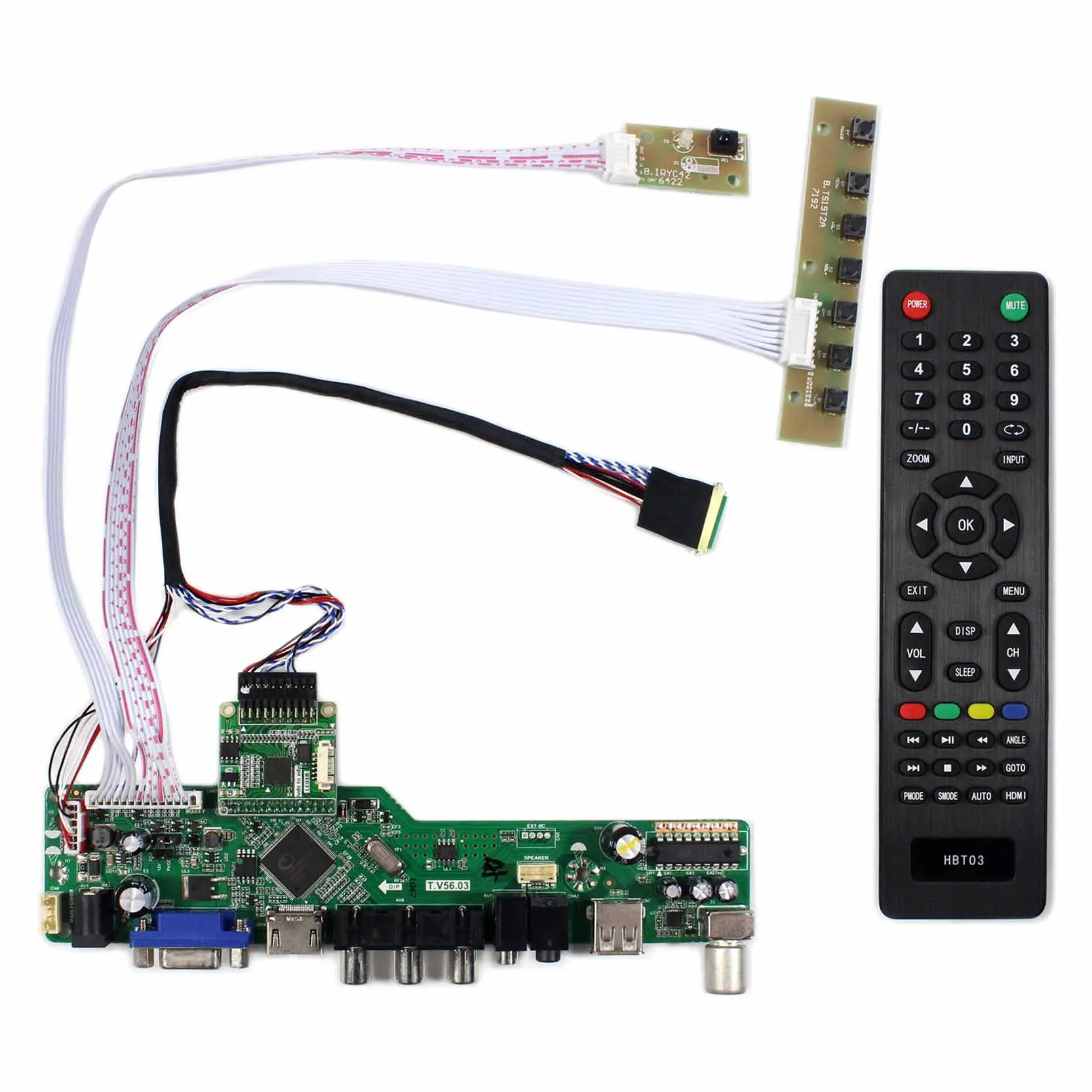 Плата контроллера TV + HD MI VGA AV USB AUDIO LCD работает для ЖК-дисплея с диагональю 11 6 дюйма
