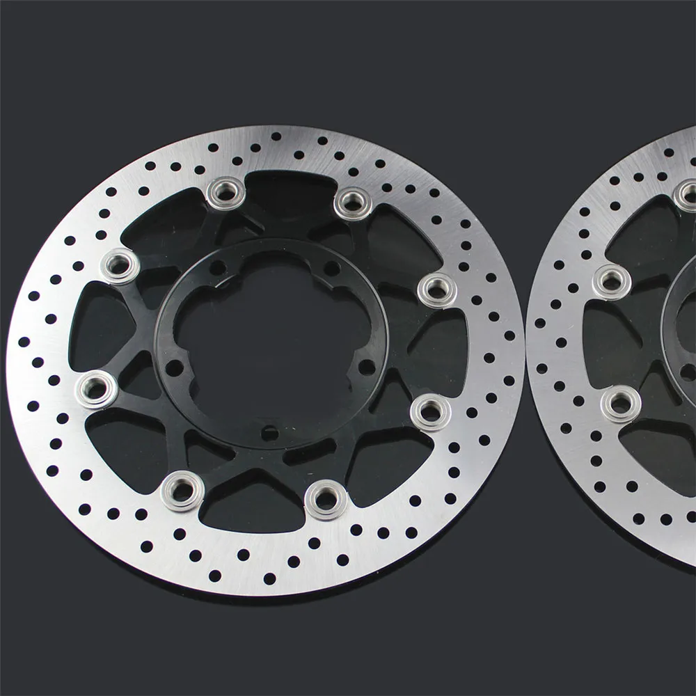 2 PCS Motorcycle Front Floating Brake Disc Rotor For SUZUKI GSXR600
