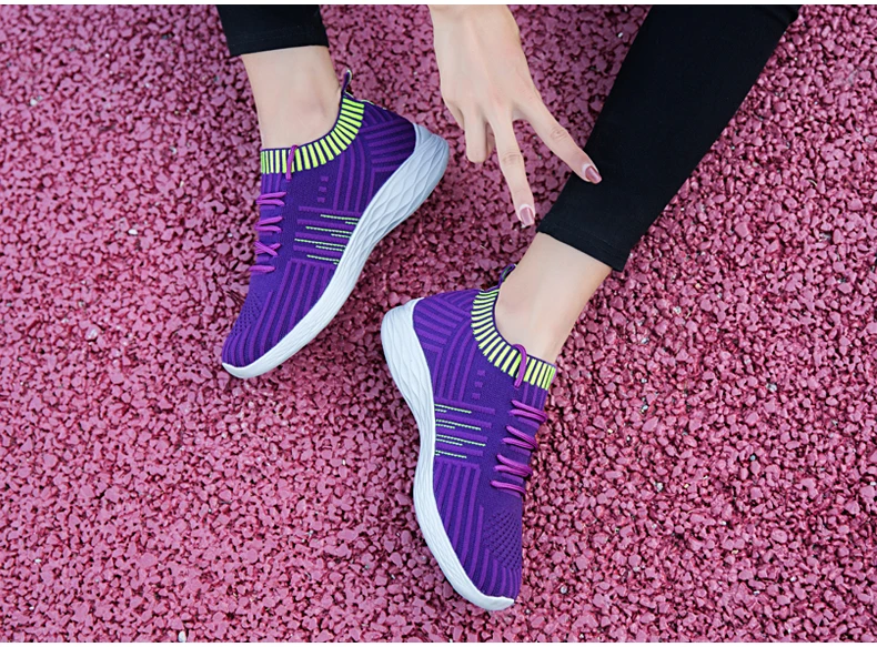 Women's Casual Shoes Woman Sneakers Socks Comfortable Soft Lady Top Quality Casual Flat Shoes Women Flats Sneakers Plus Size 41 9  (12)
