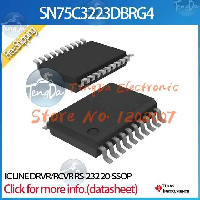 5 шт. / lot SN75C3223DBRG4 IC линии DRVR прмн RS-232 20-SSOP 3223 SN75C3223 SN75C3223D | Электронные компоненты и