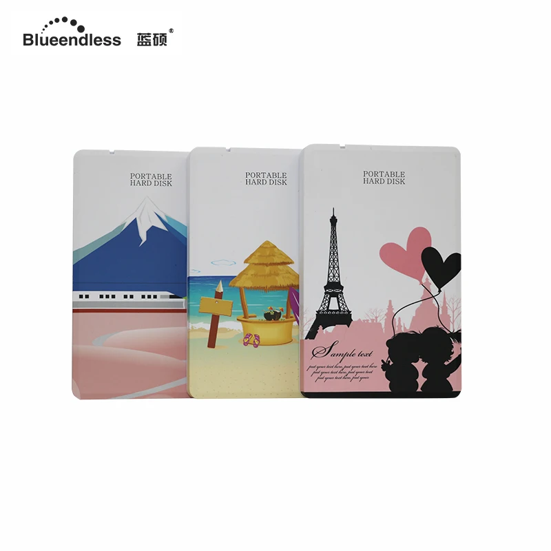 Blueendless 2018 HDD USB жесткий диск ультратонкий Lover пластик 320 Гб/500 Гб/750 Гб/для Mac внешний