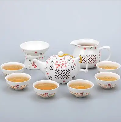 TANGPIN сине-белый керамический чайник Gaiwan, чайная чашка для Пуэр китайский чайный набор кунг-фу посуда для напитков - Цвет: Style L