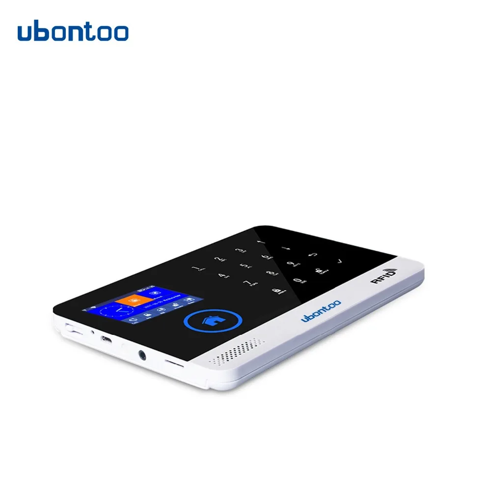 ubontoo Wireless SIM GSM Home RFID Burglar Security Touch Keyboard WIFI GSM Alarm System Sensor kit Many countries Voice ubontoo Wireless SIM GSM Home RFID Burglar Security Touch Keyboard WIFI GSM Alarm System Sensor kit Many countries Voice