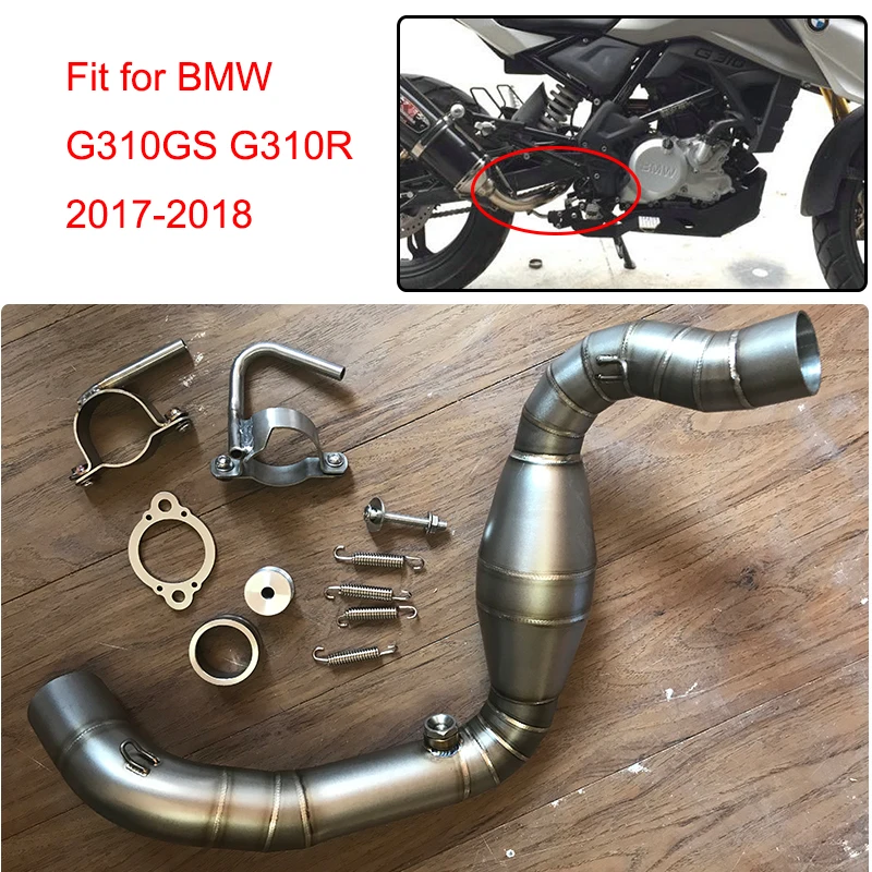 Модифицированный глушитель выхлопной трубы MTCLUB для BMW G310GS G310R 2017 2018 из