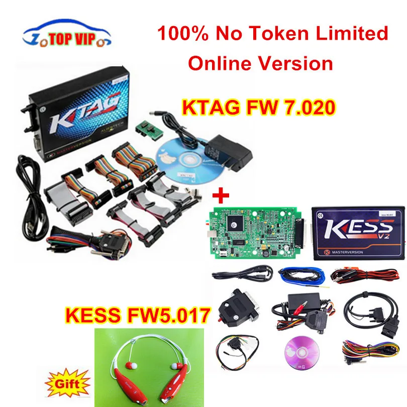 

KESS V2 Master KessV2 V2.47 V2.23 V5.017 No Token Limit ECU programming Ktag OBD2 Manager Tuning Kit For Car/Tractor
