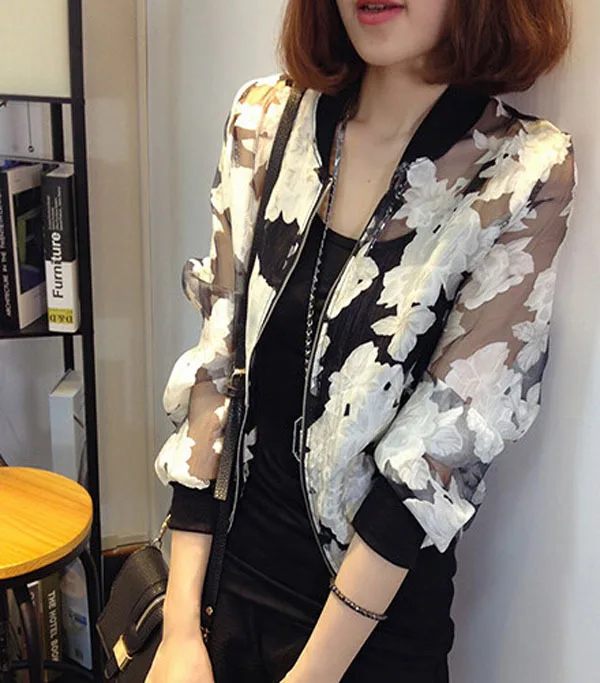 Summer Sun Protection Clothing For Women Long Sleeved Slim Short