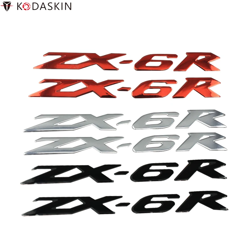 

KODASKIN Motorcycle Logos 3D Raise Emblems Stickers Decal for Kawasaki ZX-6R ZX6R