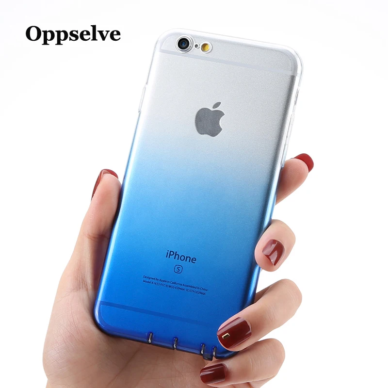 

Phone Case For iPhone X Xr Xs Max Coque Ultra Slim Thin Gradient Clear Cover For iPhone 8 7 6 6s Plus Coque Capinhas Telefontok