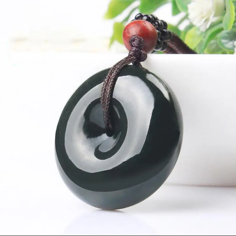 

Yu Xin Yuan Fine Jewelry Hetian Qing Jade Chinese buttons style pendant Blessing Brave peace Necklace Hot 2017