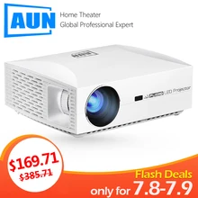 AUN проектор Full HD F30UP, 1920×1080 P. Android 6,0 (2G + 16G) wifi, светодиодный проектор для домашнего кинотеатра. 3D Beamer, сравнимый 4 K