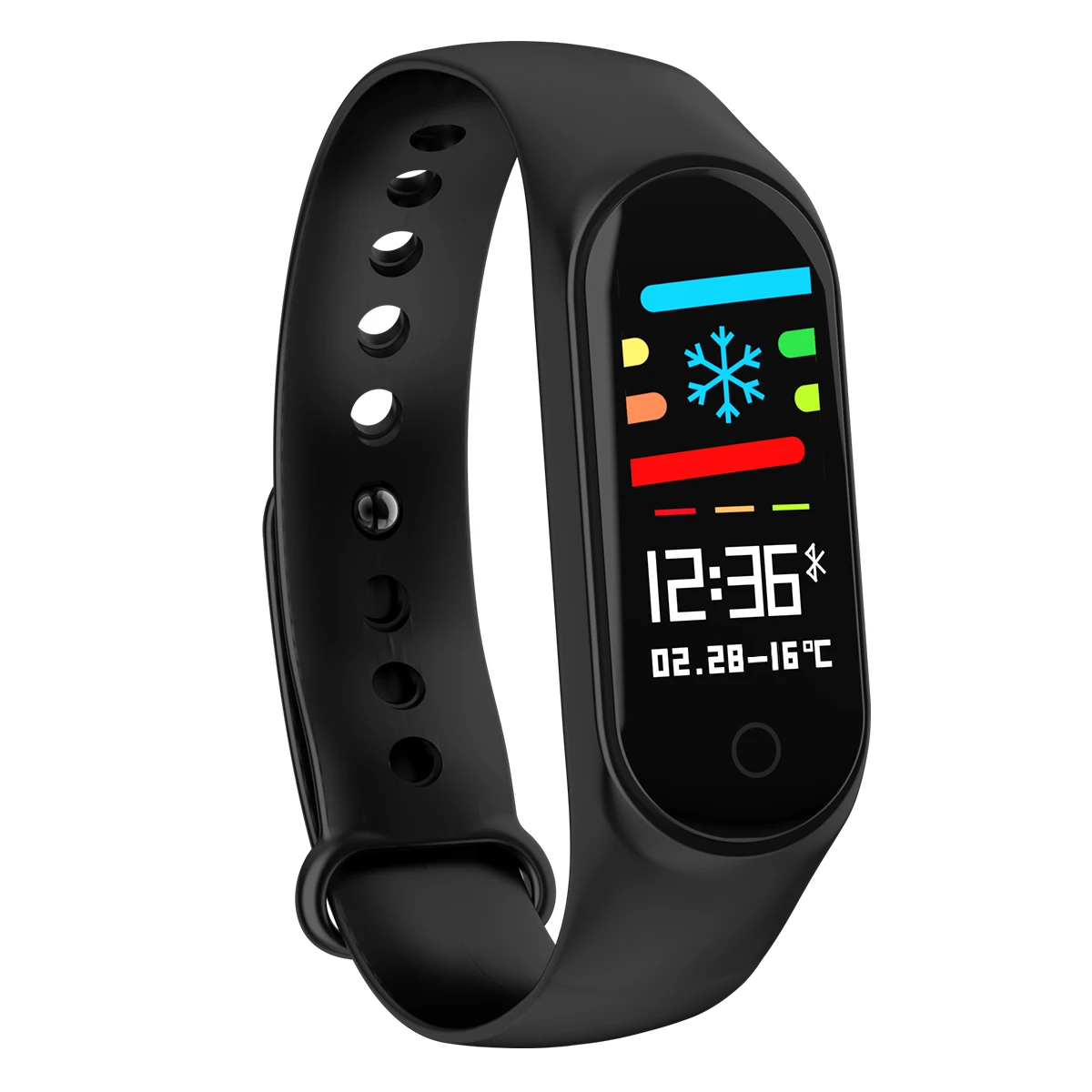 M3S Fitness Bracelet Blood Pressure Heart Rate Monitor Smart Band Fitness Tracker Pedometer Wristband Smart Bracelet Smartwatch - Цвет: Черный