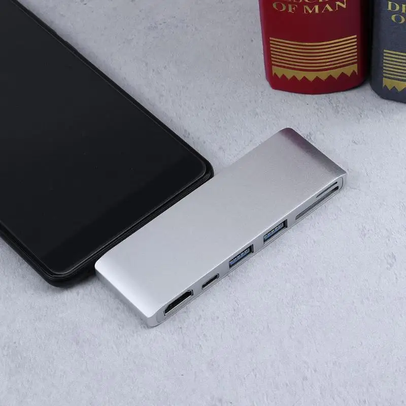 Портативный Мультифункциональный Тип C+ USB3.0+ HDMI Порты и разъёмы концентратор считыватель смарт-карт для карт micro sd концентратор карт комбо