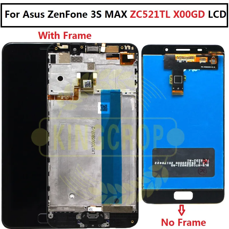 Сменный сенсорный ЖК экран для ASUS Zenfone 3S Max ZC521TL дигитайзер LCD X00GD дисплей с