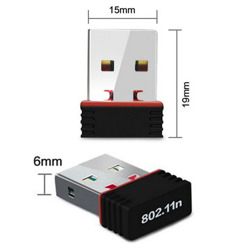 USB Wireless Internet Adapter 150Mbps Mini - 802.11 N/G/B Wireless Network Dongle For Laptops & PCs Usb Wifi Adapter - Foto 5