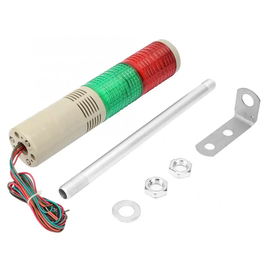 

Waterproof LED Aquarium Lights Industrial Warning Light 2-Layer Buzzer LED Flashing Alarm Light Signal Tower 220VAC.