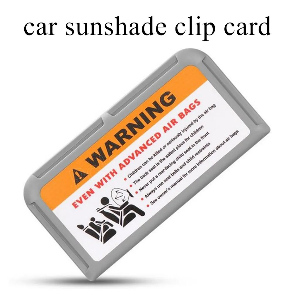 

Car Sunshade Board Clip Card Holder Car Phone Number Temporary Parking Tag Folder Card Holder 3 colors hot sale