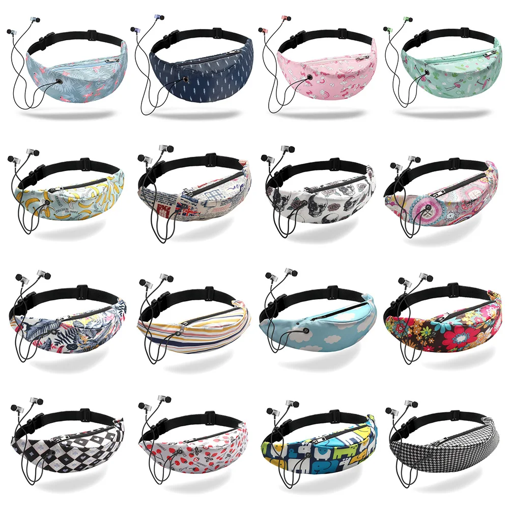 

Enhanced Version Fashion 3D Colorful Print Women Waist Bags Fashion Fanny Pack Travel Vintage fanny packs Hip Belt Phone Bags