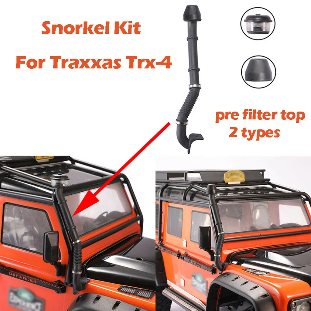 

For RC Car For Traxxas TRX4 D90 D110 Simulated Snorkel Air Intake Clamp Set High Quality ABS Plastic RC Car Parts