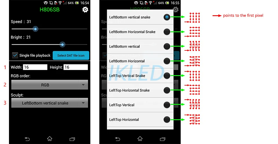 Светодиодный wifi контроллер, 1 порт управления Макс 2048 пикселей, поддержка DMX512, WS2812, UCS1903, SM16703 и т. д. управление телефоном через WiFi, приложение android