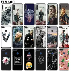 YIMAOC сериал «Викинги» 4 модные, мягкие, силиконовые чехол для huawei P20 Pro P10 P9 P8 Lite мини 2017 P Smart 2019 черный цветок крышка