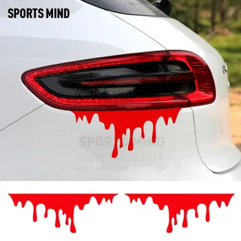 

10 Pairs Funny Blood vinyl sticker Decal For bmw honda audi volkswagen toyota ford renault seat nissan opel hyunda accessories