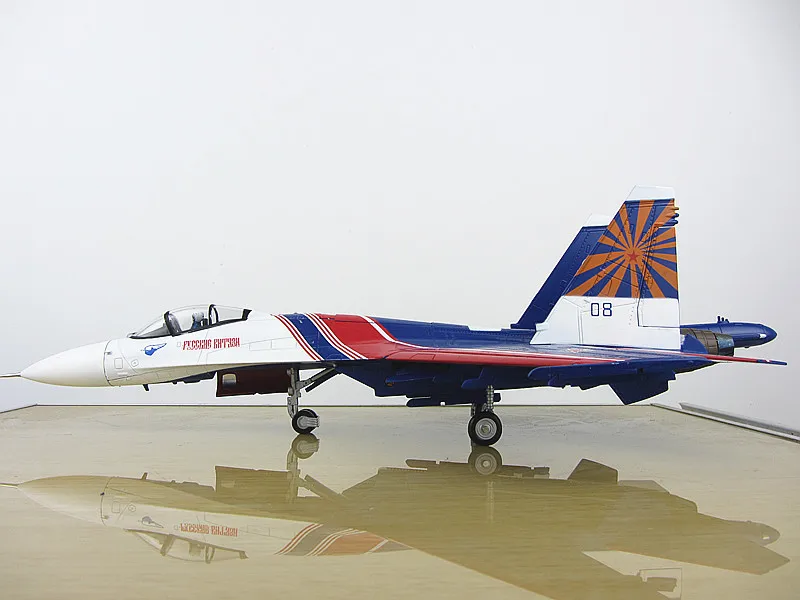 День дождя 1/72 масштаб военная модель игрушки Sukhoi Su-27 Фланкер истребитель русские Рыцари литой металлический самолет модель игрушки