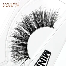 YOKPN A11 преувеличенные толстые норковые накладные ресницы сценический дым макияж Поддельные ресницы естественные, крест-накрест мягкие норковые ресницы