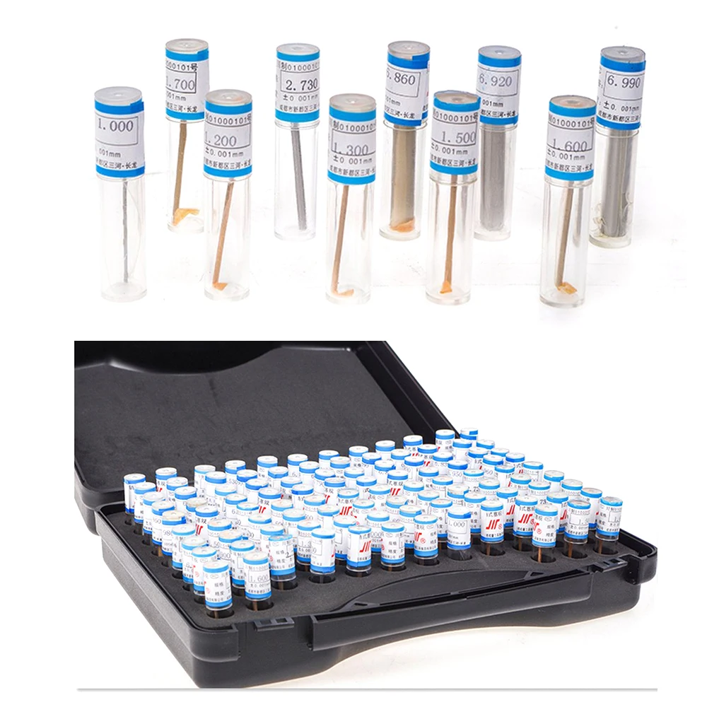 98pcs High Quaity Steel Pin Gauge Set 0.30 10.00mm Steel Pin Gauge 50mm