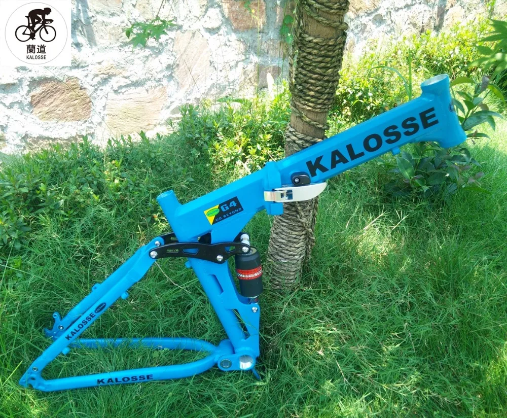 Best Kalosse Full suspension  bicycle frame   26*17inch folding  Bicycle frame  bike frame mountain bike frame 12