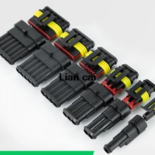 5 комплектов в комплекте 1 P 2 P 3 P 4 P 5 P 6 P AMP 1,5 штекер автомобильный водонепроницаемый соединитель ксеноновая лампа Разъем для автомобиля