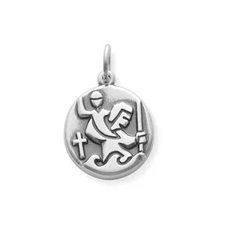 the patron saint of travelers for carrying the Christ child Round St. Christopher Medal charm
the patron saint of travelers for carrying the Christ child Round St. Christopher Medal charm