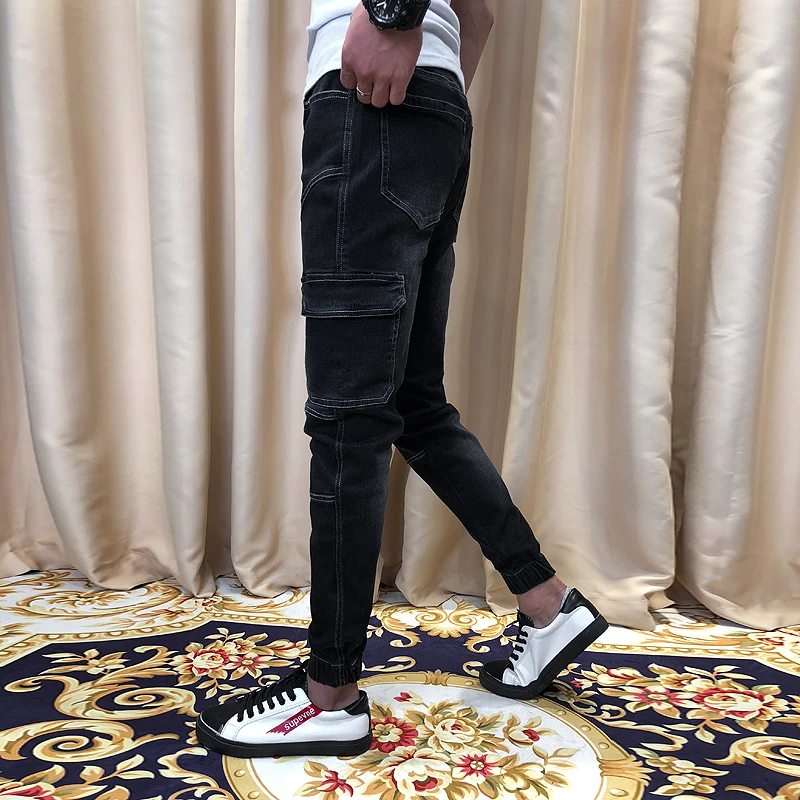 Fashion 2018 Plus Velvet Jeans Men Winter Thick Slim Fit Casual Denim