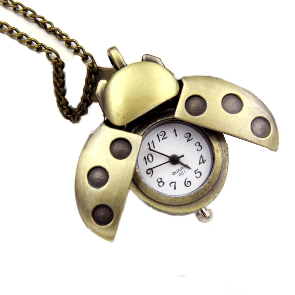 5001 модные винтажные Ретро бронзовые Кварцевые карманные часы Подвеска цепь ожерелье reloj warcraft Новое поступление горячая распродажа