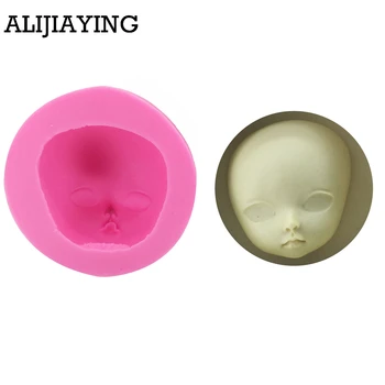 

M0673 Baby Face Silicone Mold Fondant Mold Cake Decorating Tools Polymer Clay Resin Chocolate Mould