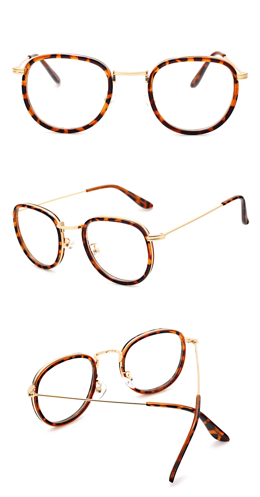 Дизайн, женские очки, оптически металлическая оправа, Леопардовый принт, прозрачные линзы, стеклянные очки, Золотые Квадратные очки для мужчин, UV400