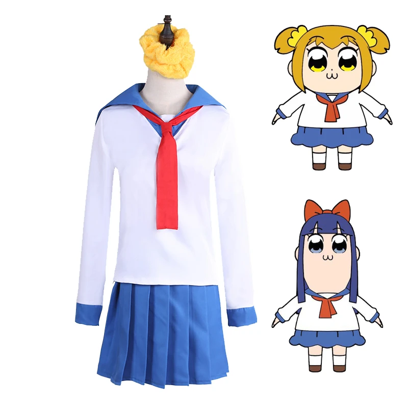 Поп команда EPIC Popuko Pipimi косплей костюм наборы моряк Школьная форма карнавальное