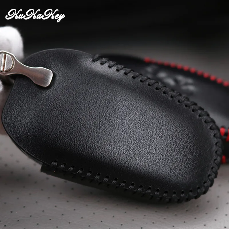 Чехол KUKAKEY для автомобильного ключа Peugeot 308 408 508 2008 3008 4008 5008 из натуральной кожи с