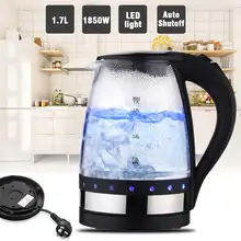 1800 л стеклянный Электрический чайник 304 Вт портативный дорожный водонагреватель нержавеющая сталь безопасность быстрый нагрев авто защита от пауэрта