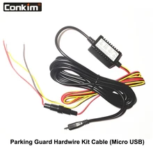 Conkim Micro USB di Parcheggio Guardia Hard Wire Kit Per Dash Cam Mini 0903 0906 0906 s 12V. 24 V 2A 3.8 M Bassa Tensione Proteggere Alimentazione