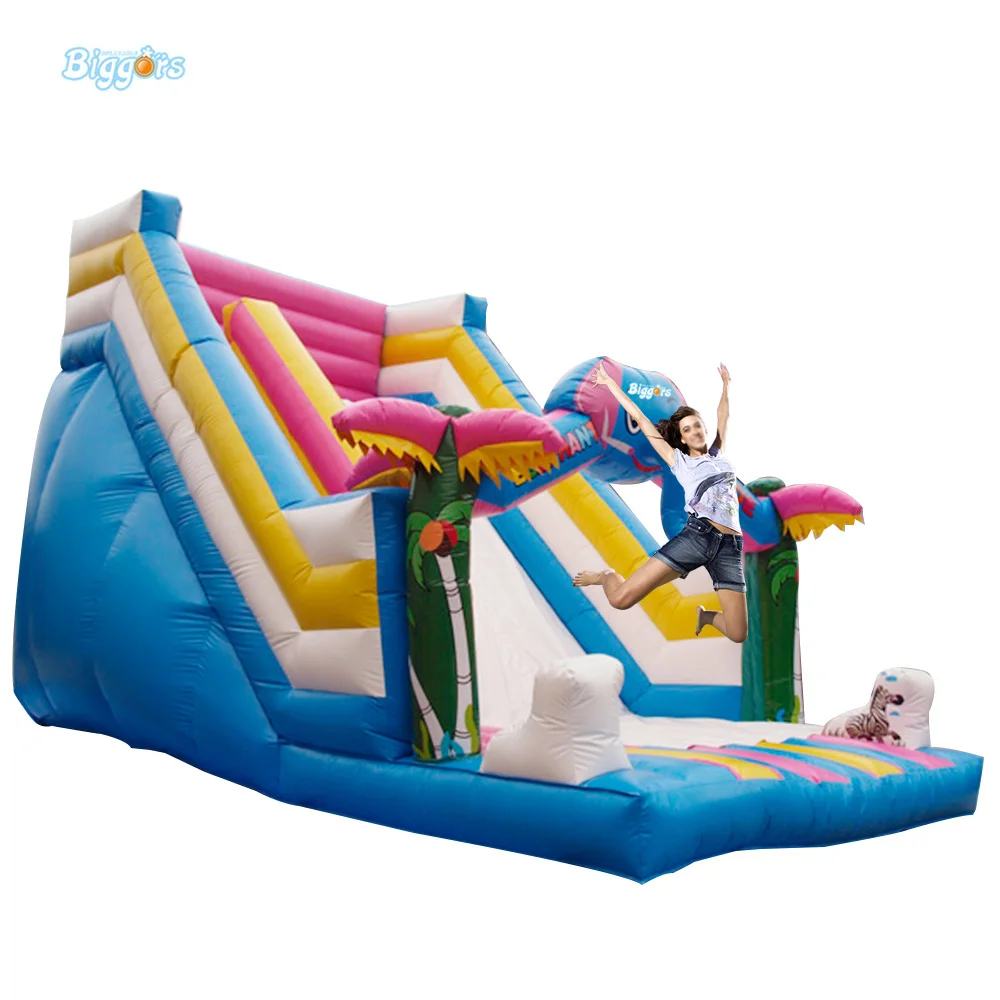 Super Funny Elephant Shape Inflatable Games Kids Slide Toy For Outdoor